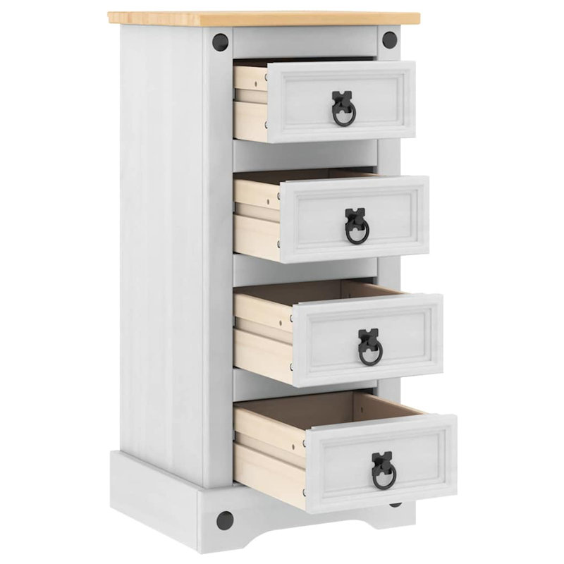 35cm W Solid Wood Bedside Table