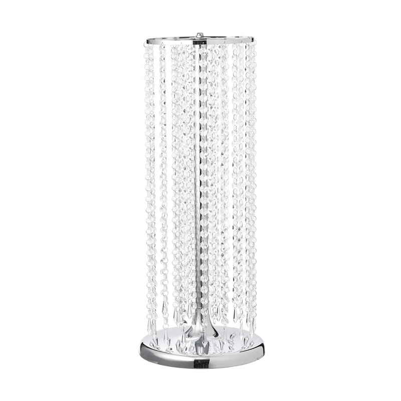 Crystal Tall Vase Table Centerpiece