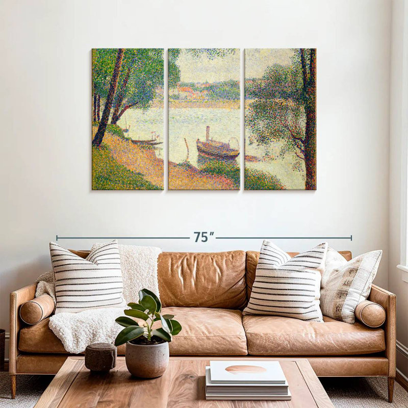 Meat Gray Weather Grande Jatte 1886-1888, H 36 po x l 57 po