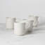 French Perle Scallop 4-Piece Mug Set
