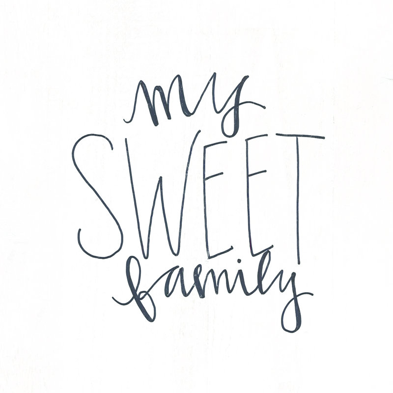 Sweet Family - Wrapped Canvas Print, 91cm H x 91cm W