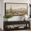«Warm Desert Cactus Mountain View», images de salon, impression sur toile encadrée, 3 pièces-132209844-132209842