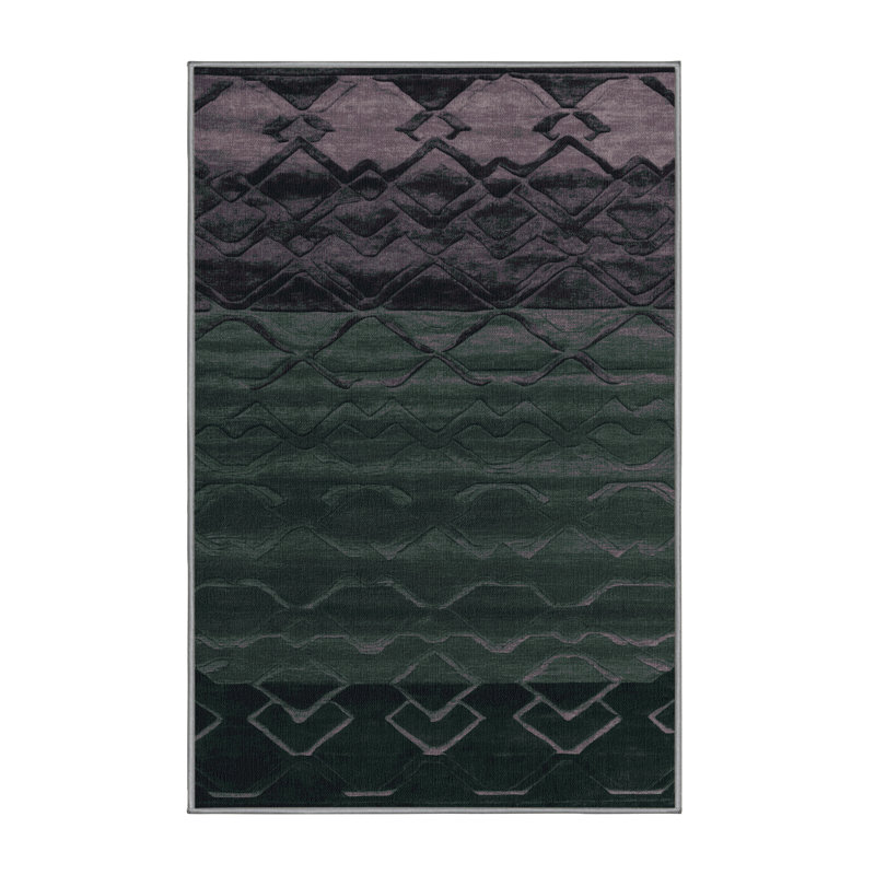 Machine Washable Trellis Gray Area Rug