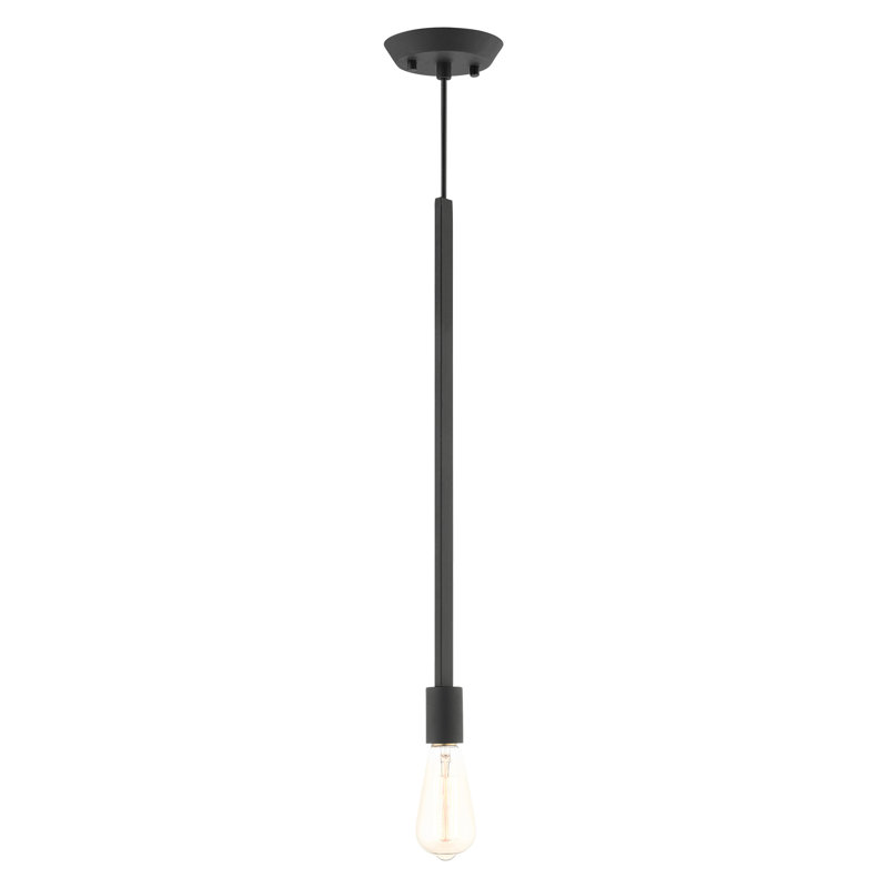 Luminaire suspendu à 1 lumière Adriano, Noir