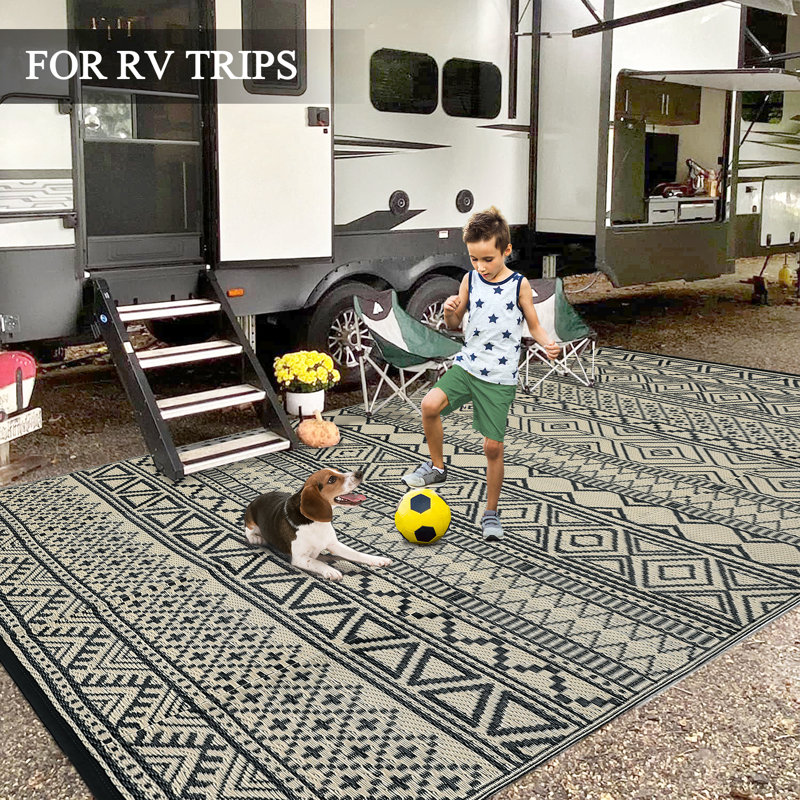 Tapis rectangulaire Hospers avec envers antidérapant, Rectangle de 5 pi x 8 pi