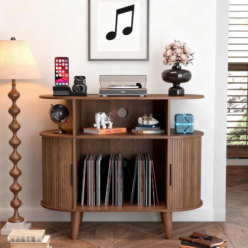 Support pour tourne-disque, Brun