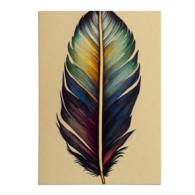 Vivacious Feather - Wall Art