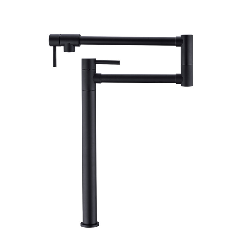 Robinet remplisseur de pot avec tige d'extension, Chrome chrome