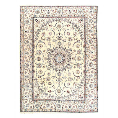 Fine Hand Knotted Silk & wool Nain 8'2"X11'5"