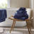 6-Piece 100% Cotton Quick Dry Diagonal Ribbed 6Pcs Towel Set, Navy