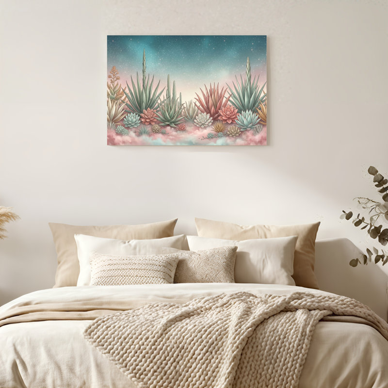 Art mural en toile Gallery Wrap pour le salon, la chambre à coucher, le bureau ou le vestibule - décoration murale décorative avec ciel du désert