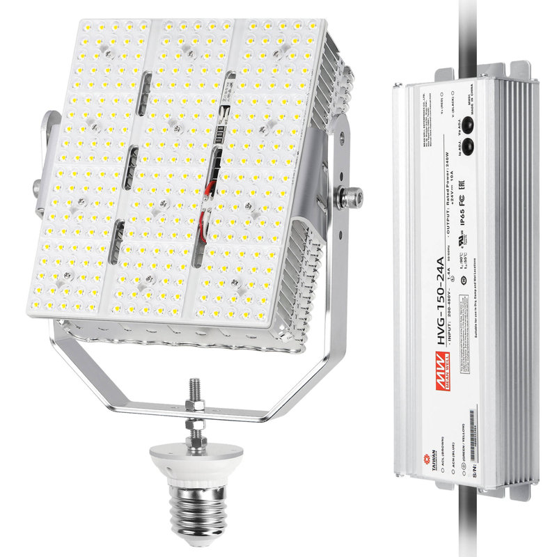 Ensemble d'éclairage DEL 240W 200-480V 5000K 33600LM avec base E39