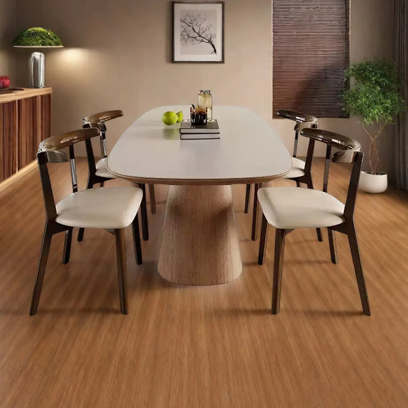 Table de salle à manger de style nordique moderne, H 29,53 po x L 55,12 po x l 31,5 po