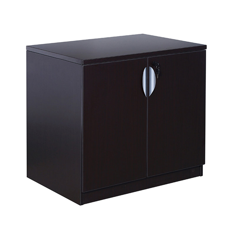 Doe Office Storage Cabinet With 2 Doors, Mocha Brown, 31 Inch Wide, Mocha Brown
