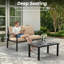 2 Seater Outdoor Sofa with Coffee Table-171341227