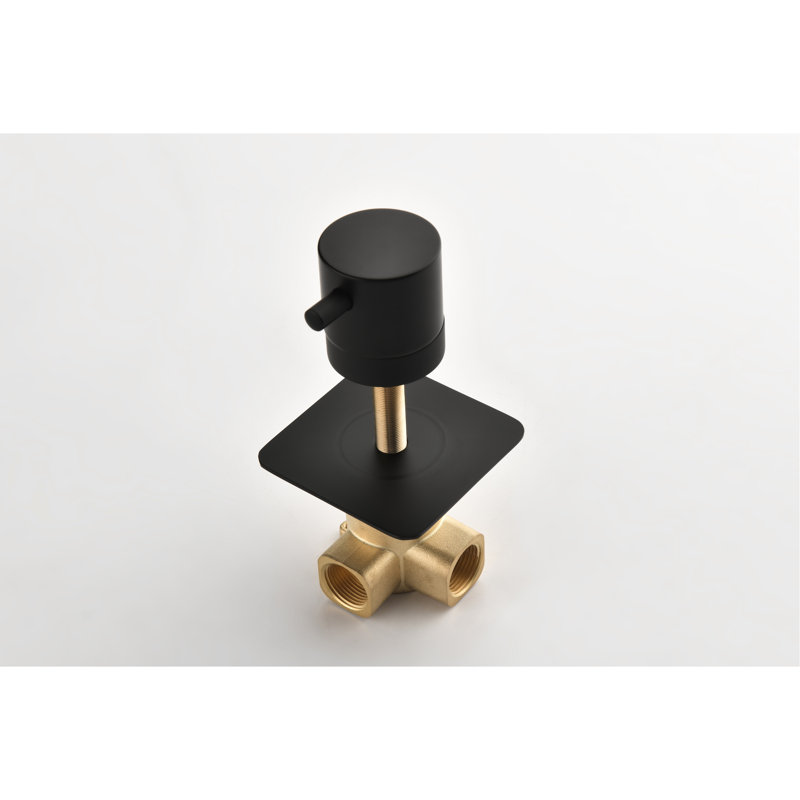 Master Shower Volume Ctrl - Brass Handle Valve, 3.56 In X 2.25 In, 4.2 Lb, Corrosion Protected, Rust-, Simple To Install Control Valve Adjustable Handle, Square, Tall, & Rust , Swiftly And