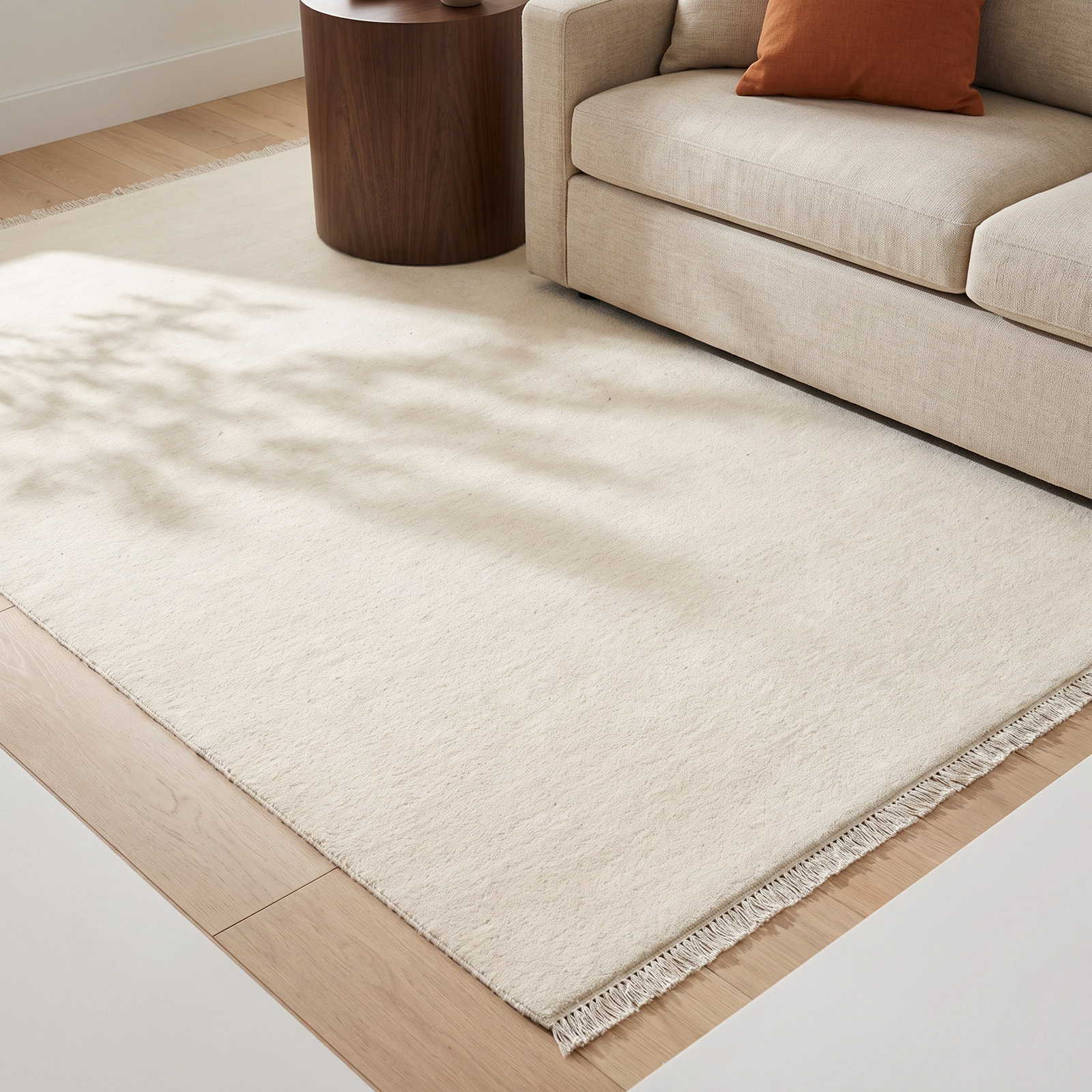 Clio Hand-Loomed Gray Wool Rug, Rectangle 10' x 14'