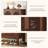 6-tier Shoe Storage Cabinet With Doors And Adjustable Shelves For Entryway