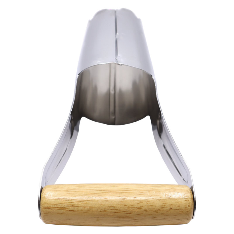 Zenport Stainless Steel Bulb Planter with Wooden Handle