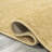 Asako Solid Low-Pile Mustard Rug-1101567009