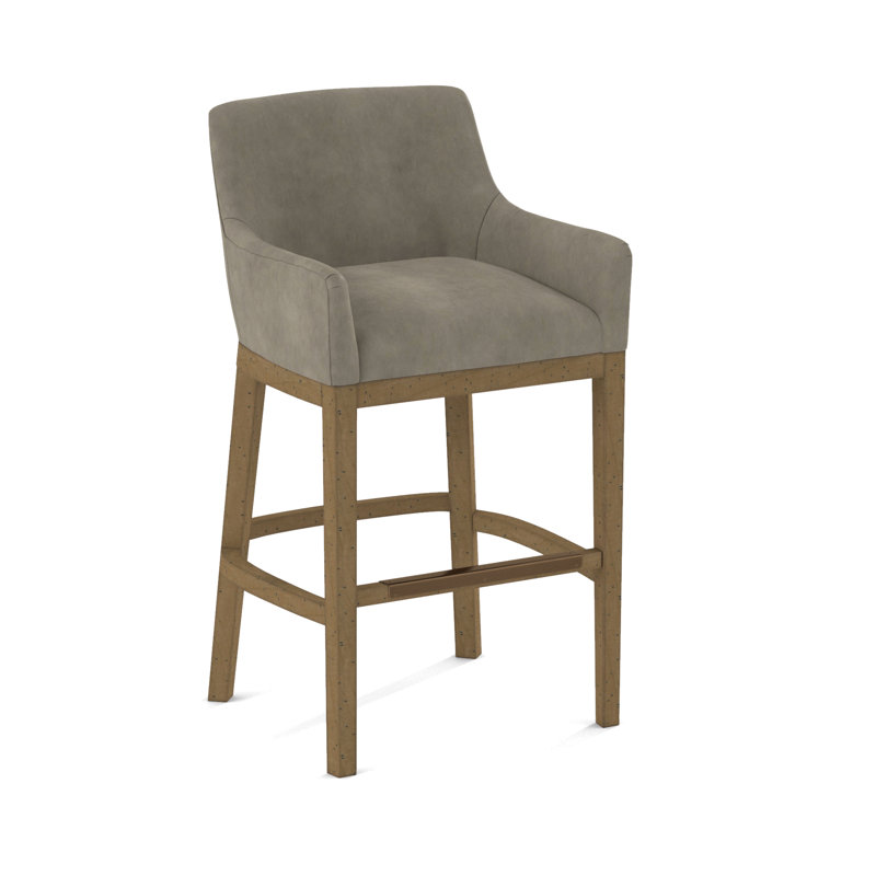 Upholstered Stool, Black, Applause Ashton