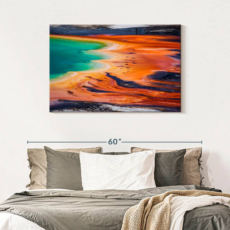 Alvord Grand Prismatic Spring Yellowstone Wyoming, H 30 po x l 45 po