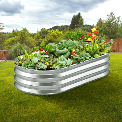 Lit de jardin surélevé en métal H 11 po x l 48 po Carlicia
