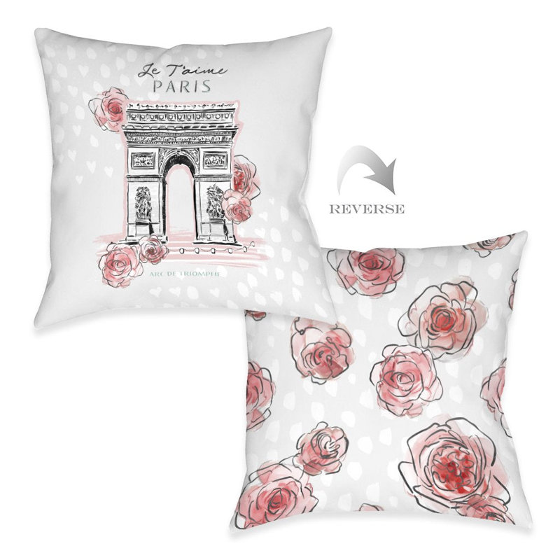Coussin décoratif High Fashion Arc De Triomphe, 16 po x 16 po