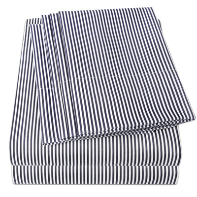 Ensemble de draps à rayures avec taies d'oreiller Loft Classic