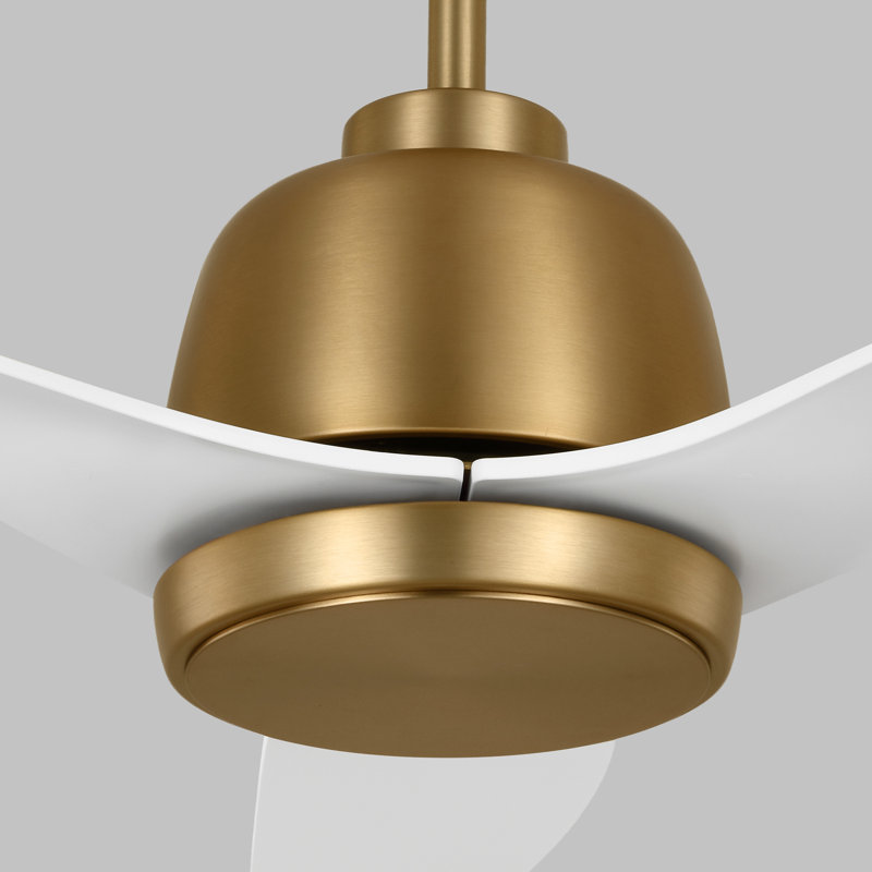 Avila LED Downrod Ceiling Fan, Satin Gold