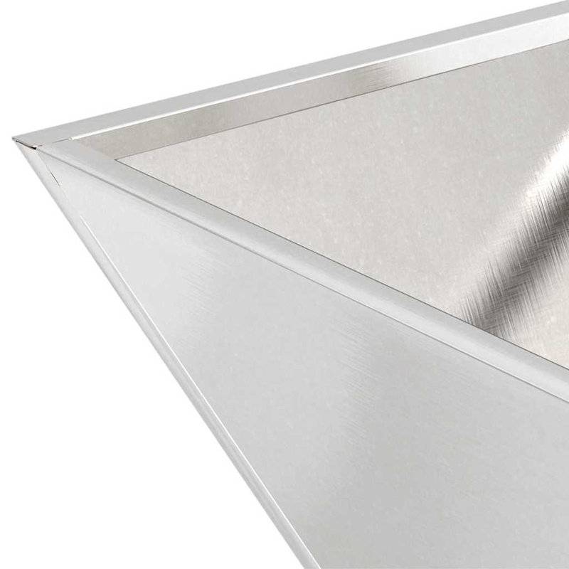 Garden Planter Decor Metal Trapezoidal Outdoor Modern Terrace Holder, 15cmH x 40cmW x 40cmD