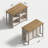 Arrastia Transitional 46.5" W Kitchen Island With Shelf And Open Storage