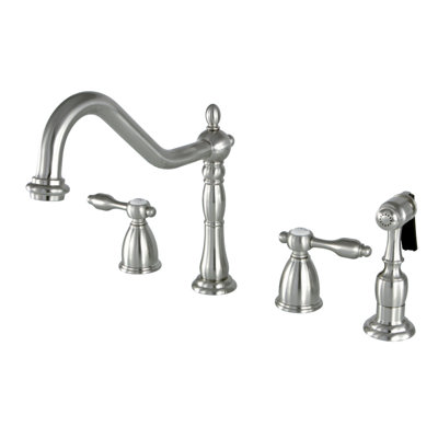 Kingston Brass Tudor Double-Handle Widespread Kitchen Faucet