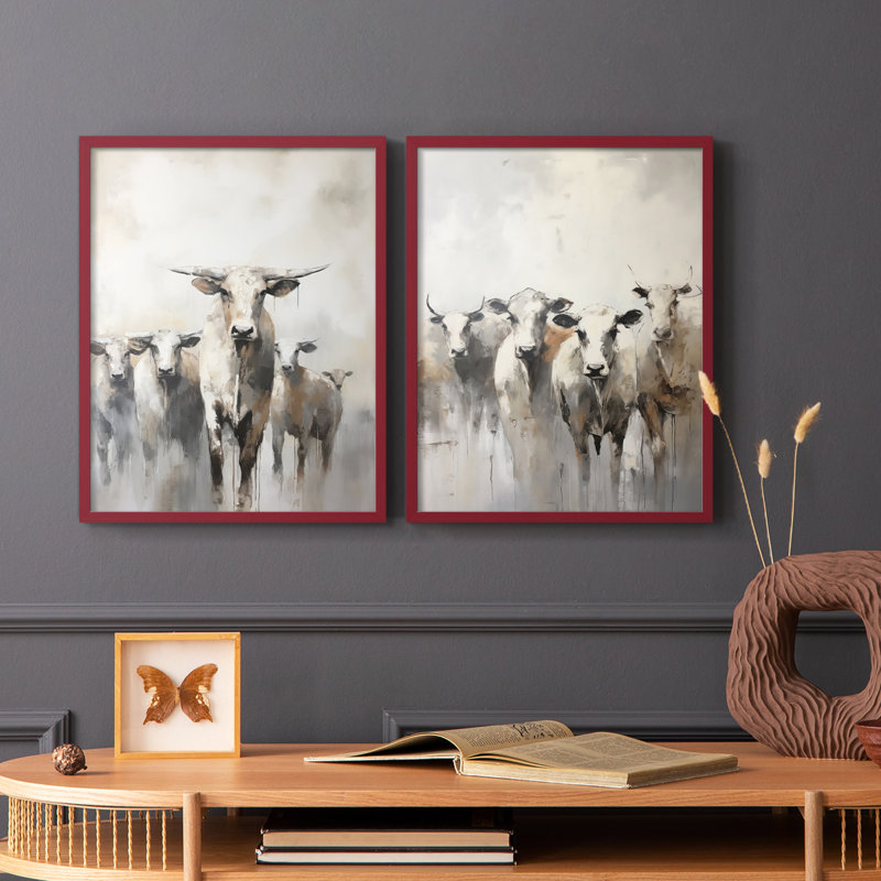 ANIMALS Series CCL XXV - Reproduction encadrée de qualité supérieure - prête à être accrochée - aucun clou requis - aucun clou requis