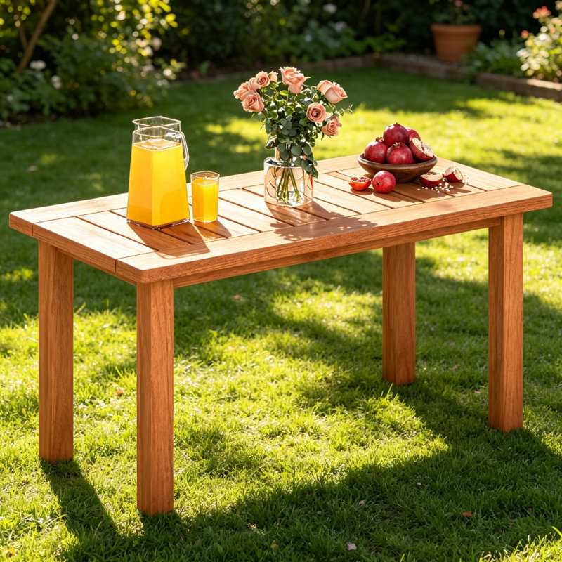 Rectangle Outdoor Coffee Table - 90 cm W 45.5 cm D