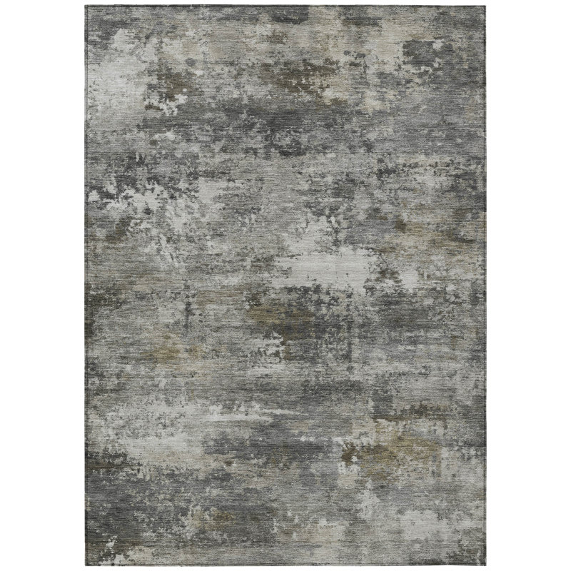 Machine Washable Indoor/Outdoor Wagenen ACN2368 Abstract Rug, Rectangle 2'6" x 3'10"