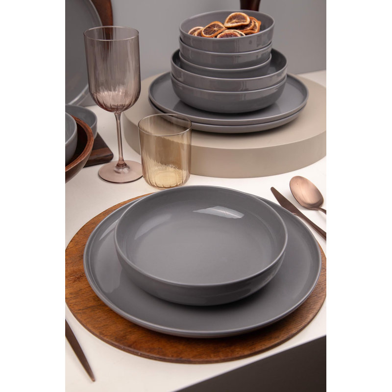 Service de table (12 pièces), Anthracite