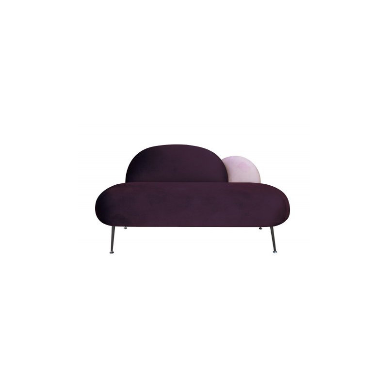 Plum Loveseat, Violet/Pink