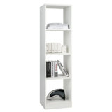5 Tiers 4-Cube Narrow Bookshelf With 4 Anti-Tipping Kits