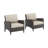 Mosca Wicker - Person Patio Conversation Sets with Cushions-49317798