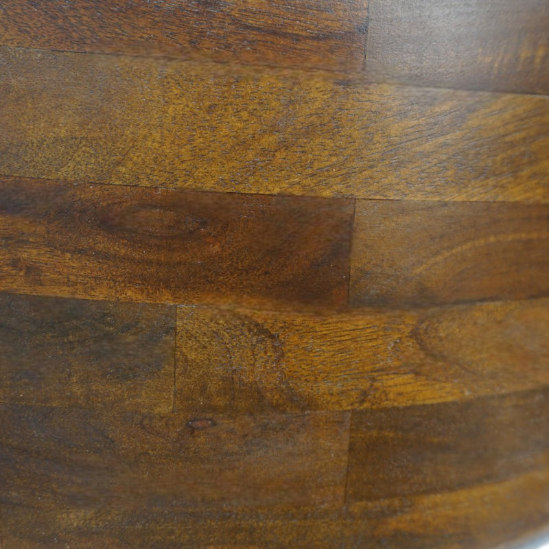 Très grand pot à fleurs rond en bois fabriqué à la main avec support