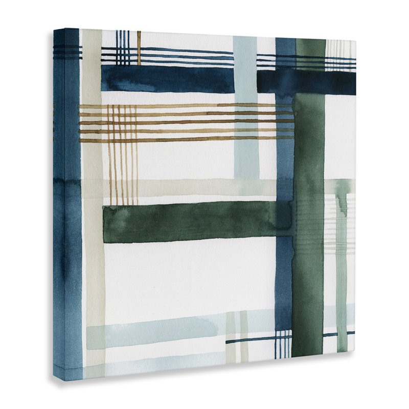 Modern Woven Pattern Floater Canvas Wall Art by Grace Popp, 30" H x 30" W x 1.5" D