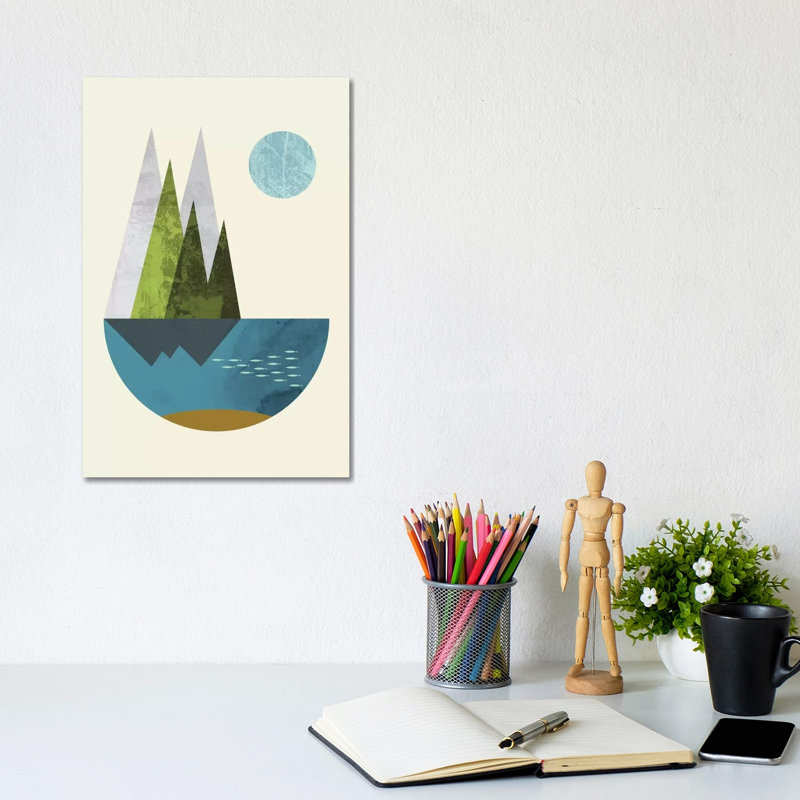 Earth by Flatowl - Gallery-Wrapped Canvas Giclée on Canvas, Wrapped Canvas, 20.32 cm H x 30.48 cm W