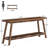Rustic Extra Long Farmhouse Console Table With Shelf, Perfect For Hallway, Living Room, Or Foyer Decor And Storage-1309144056