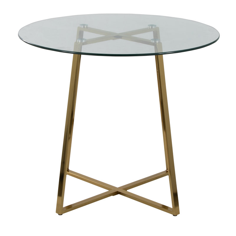 Table de salle à manger Denzer, Doré