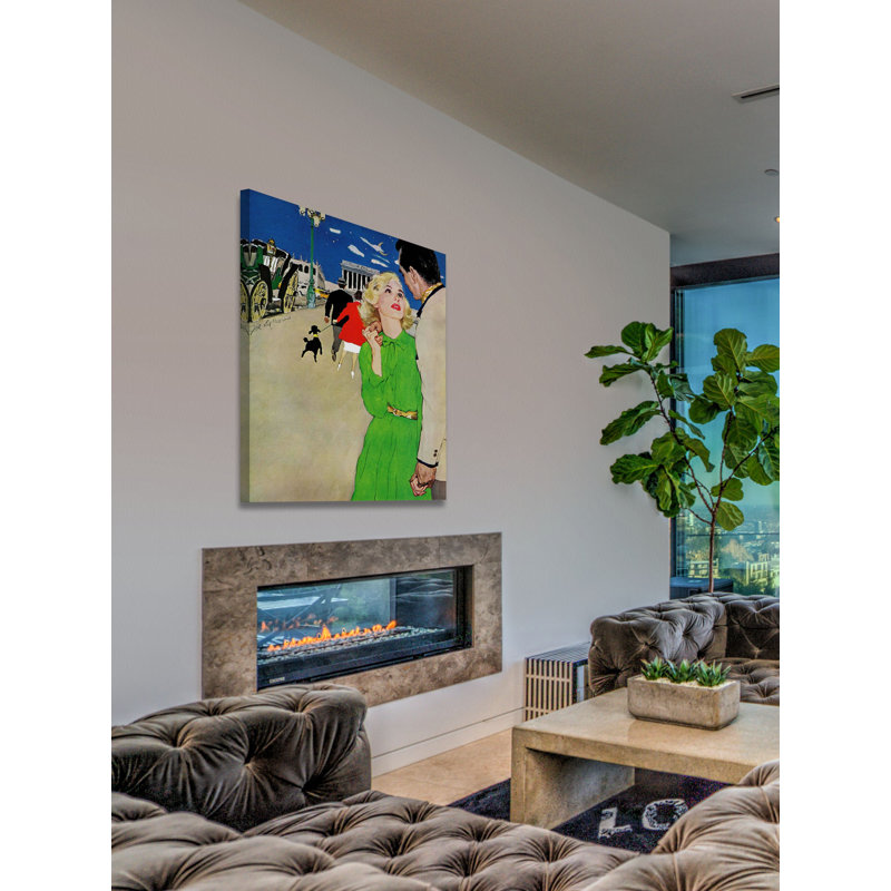 «Fugitive from Romance», reproduction sur toile tendue, H 39 po x l 30 po
