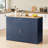 53'' Kitchen Storage Islands With Drawers And Trash Can Storage For Kitchen & Dining. Modern Farmhouse Design, 53.2"W X 20.9"D X 38.0"H.-380289524