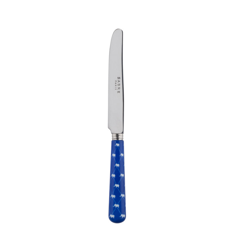 Dumbo Stainless Steel Dinner Knife, Lapis Blue
