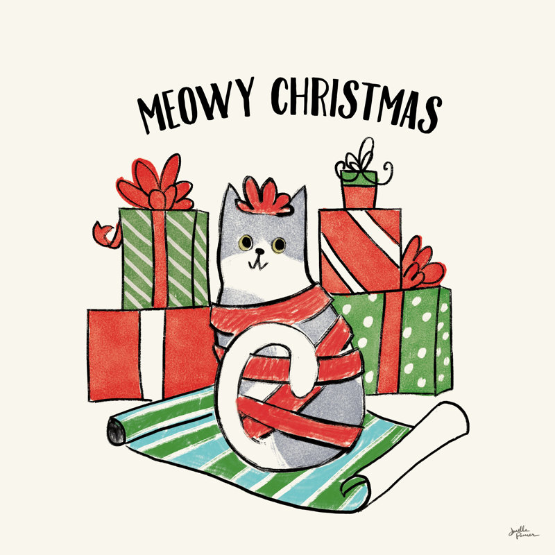 Père Noël IV - impression, H 12 po x l 12 po x P 1,25 po, Oui, Cadre simple blanc