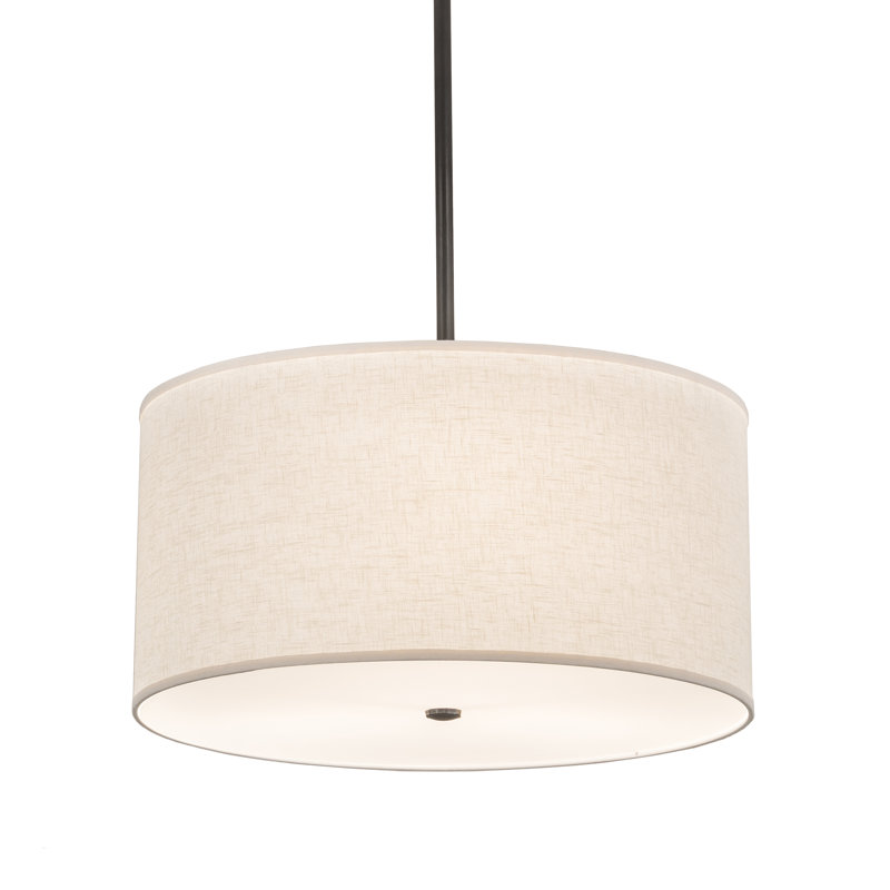 Luminaire suspendu tambour 3 lumières unique Luyster
